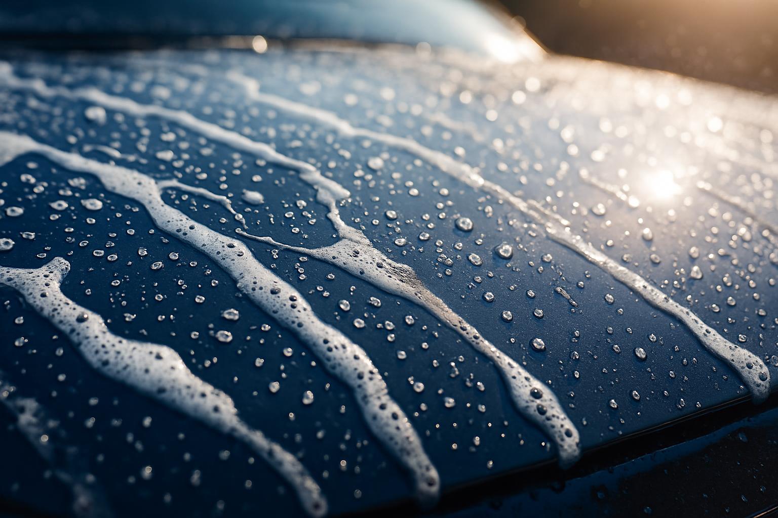 Clean car exterior in soft daylight